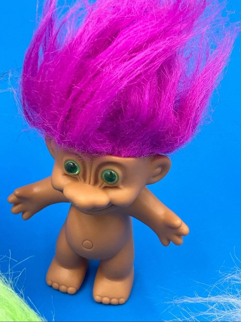 6 Classic Colorful Troll Dolls Pack - Neon Hair Trolls RUSS